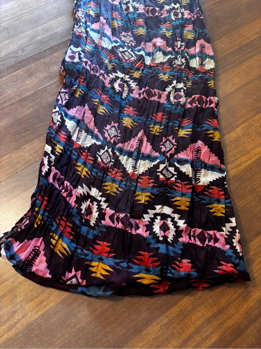 Boho Aztec Print Scarf- Multicolor